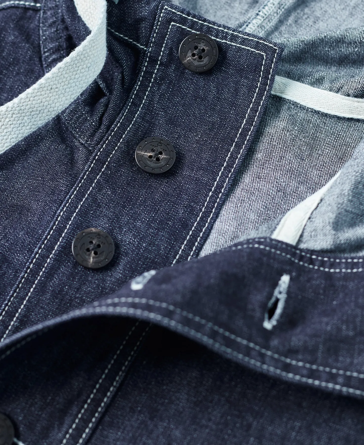 Fashion 1940s USN Denim Deck Smock - Indigo Jackets&coats | Denim Jackets
