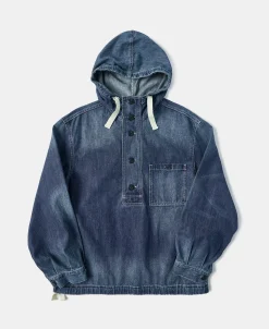 Outlet 1940s USN Denim Deck Smock - Washed Indigo Jackets&coats | Denim Jackets