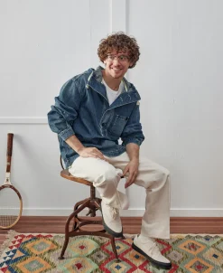 Outlet 1940s USN Denim Deck Smock - Washed Indigo Jackets&coats | Denim Jackets