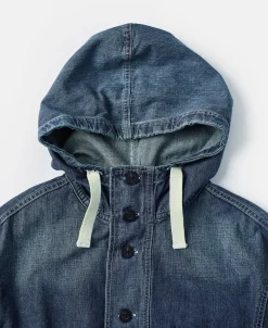Outlet 1940s USN Denim Deck Smock - Washed Indigo Jackets&coats | Denim Jackets