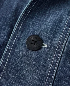 Outlet 1940s USN Denim Deck Smock - Washed Indigo Jackets&coats | Denim Jackets