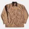Fashion 1950s Utility Chore Jacket - Light Brown Jackets&coats