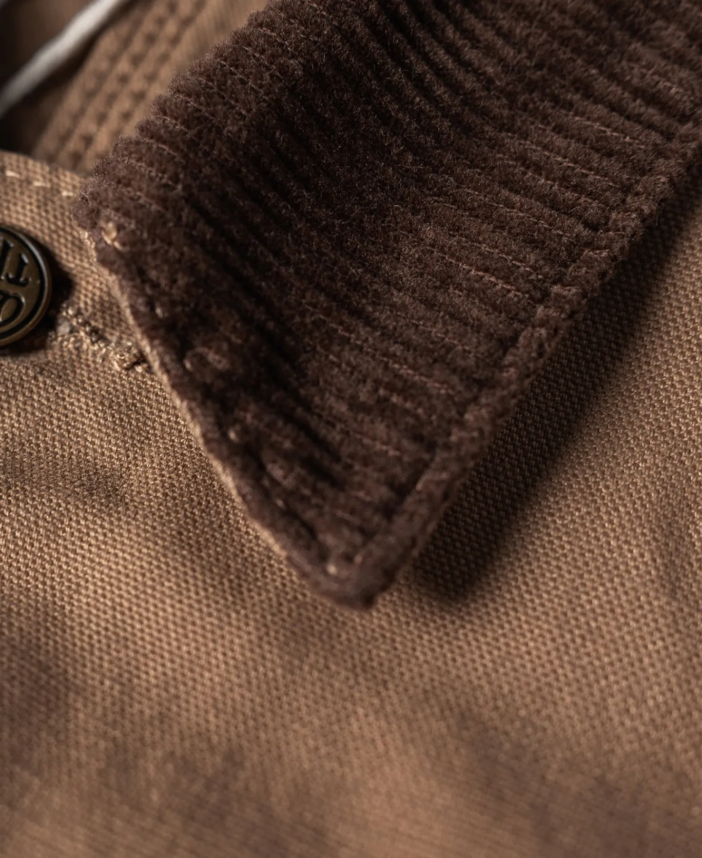 Fashion 1950s Utility Chore Jacket - Light Brown Jackets&coats