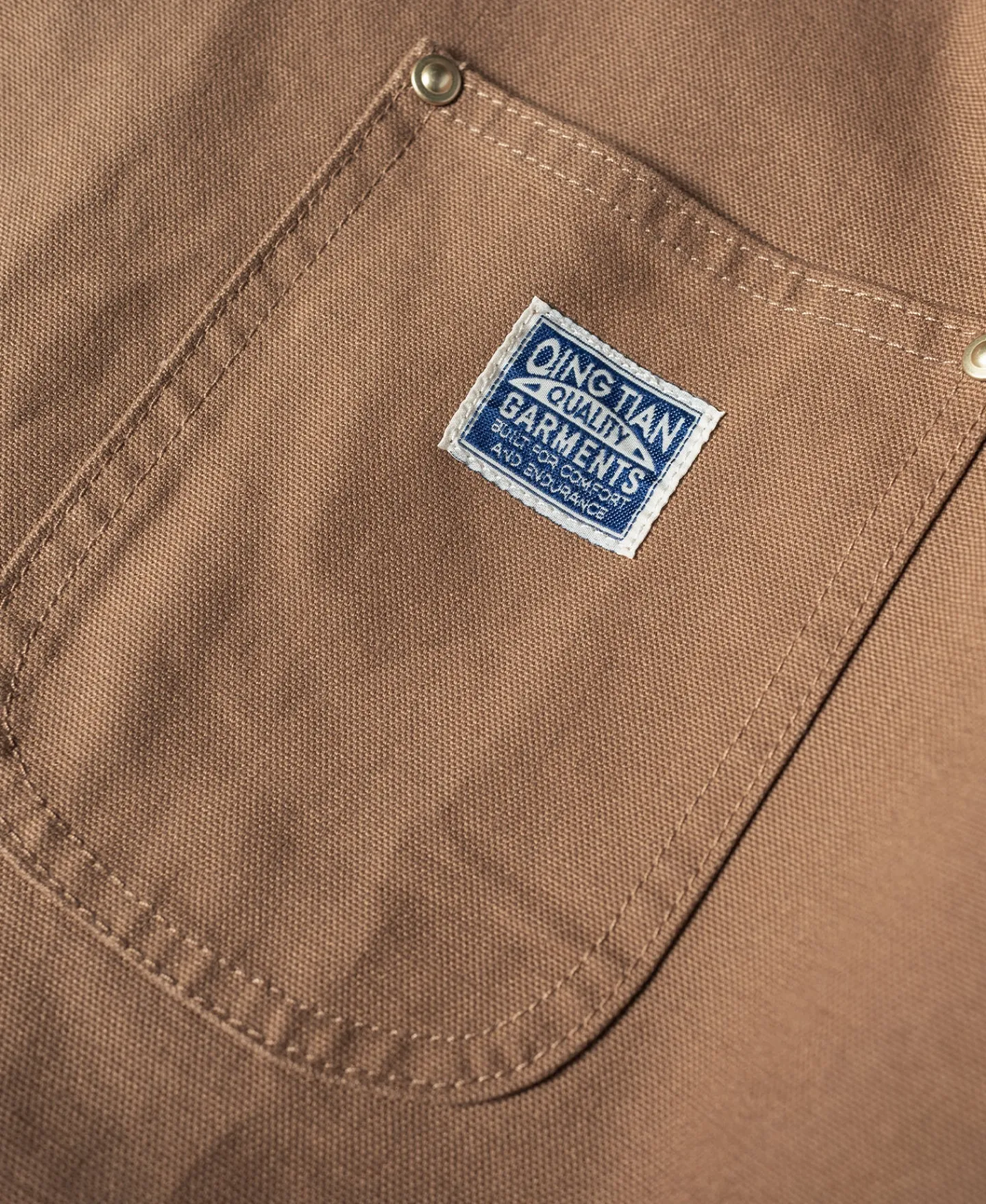 Fashion 1950s Utility Chore Jacket - Light Brown Jackets&coats