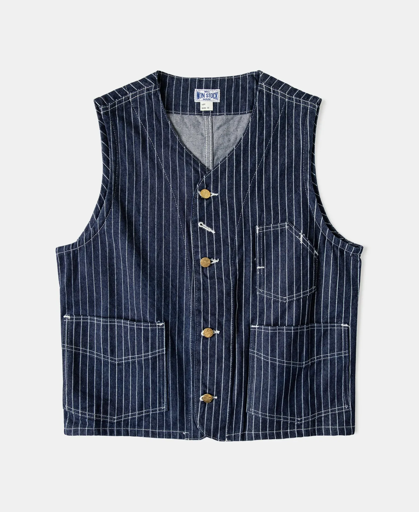 Fashion 1930s Wabash Railway Work Vest Waistcoats | Denim