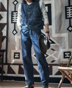 Fashion 1930s Wabash Railway Work Vest Waistcoats | Denim