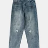 Clearance 1960s Washed Denim Trousers - Repaired Edition Jeans | Denim