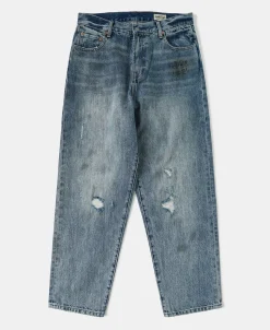 Clearance 1960s Washed Denim Trousers - Repaired Edition Jeans | Denim