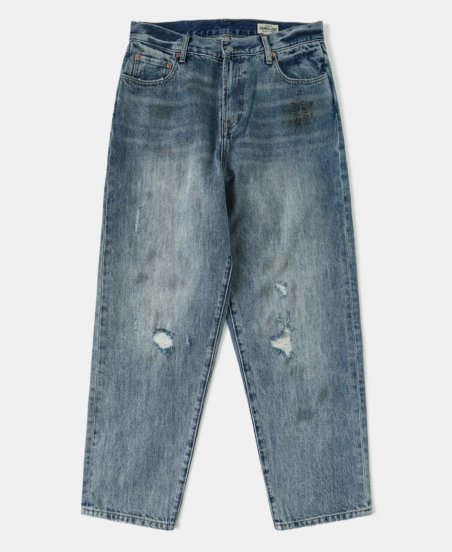 Clearance 1960s Washed Denim Trousers - Repaired Edition Jeans | Denim