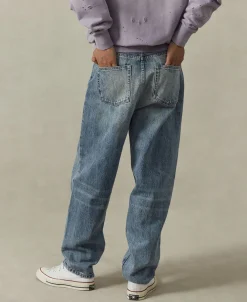 Clearance 1960s Washed Denim Trousers - Repaired Edition Jeans | Denim
