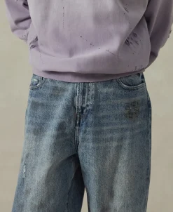 Clearance 1960s Washed Denim Trousers - Repaired Edition Jeans | Denim
