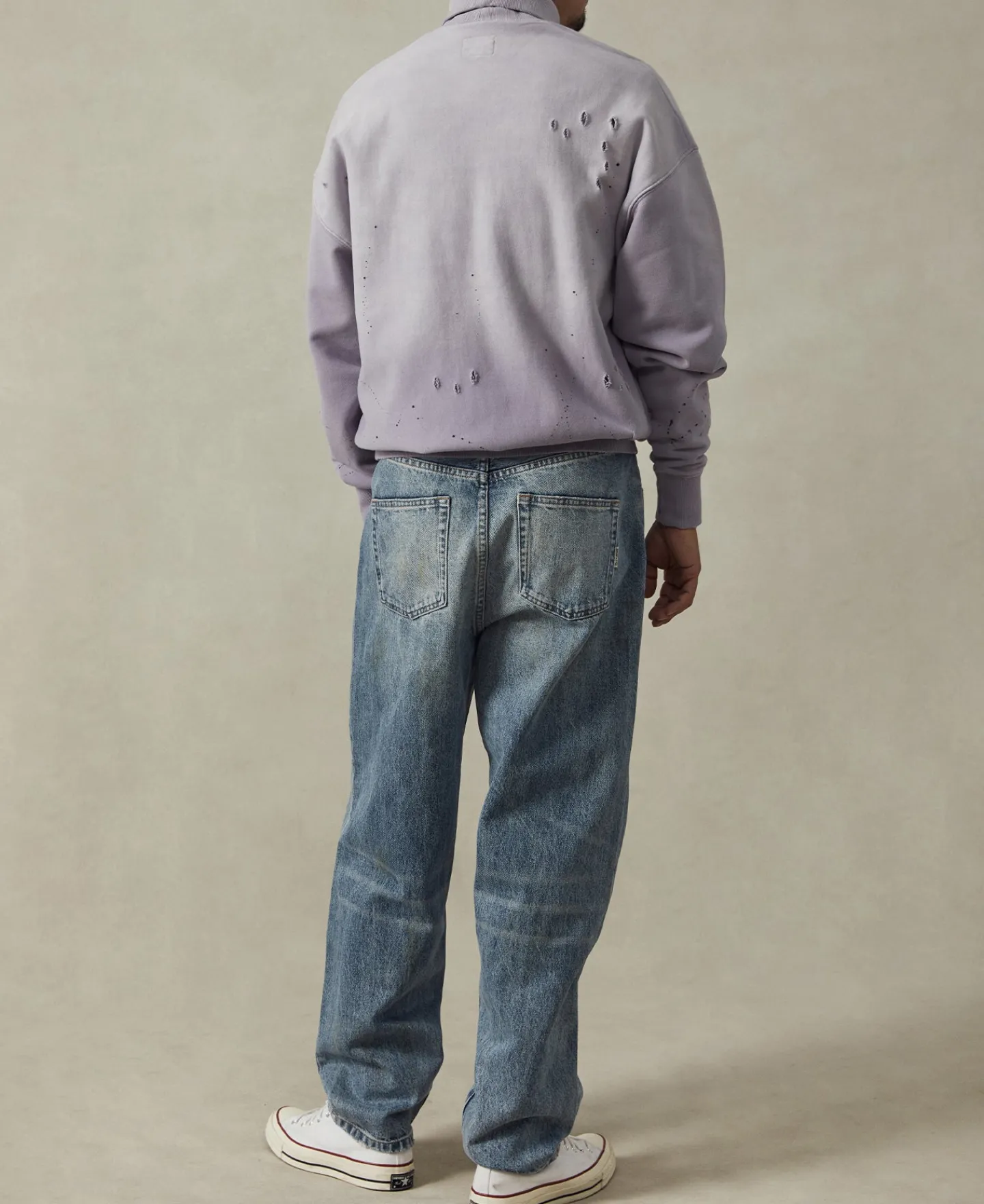 Clearance 1960s Washed Denim Trousers - Repaired Edition Jeans | Denim