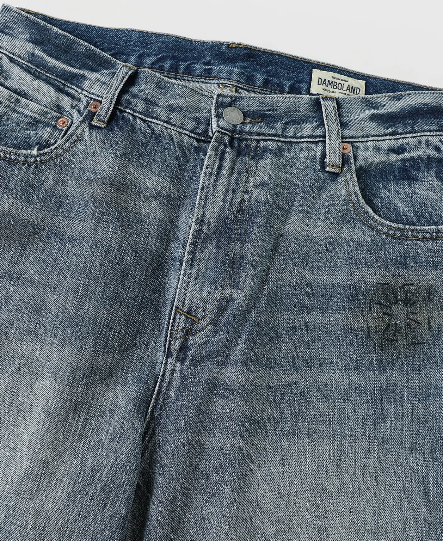 Clearance 1960s Washed Denim Trousers - Repaired Edition Jeans | Denim
