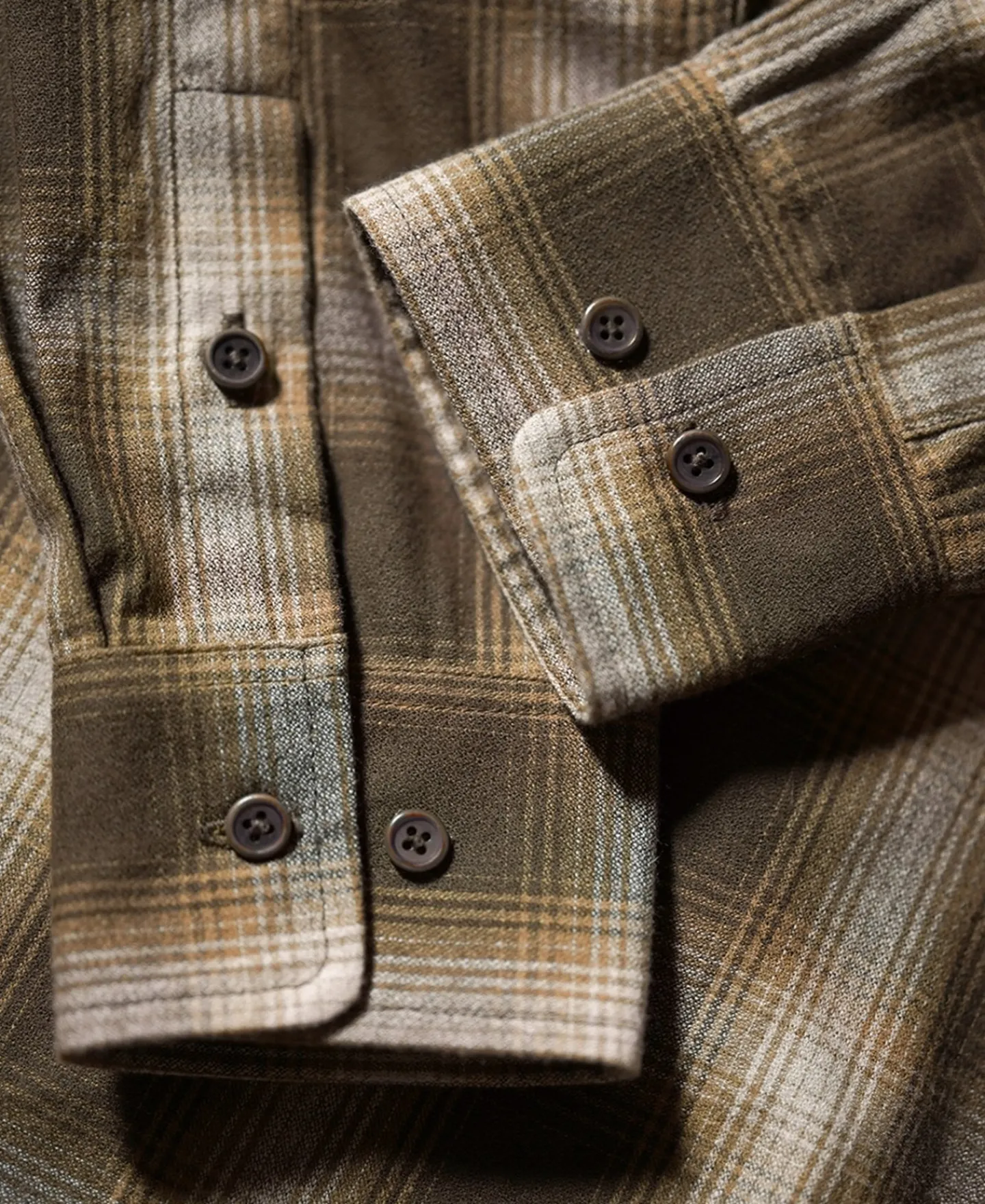 Hot 1950s Western Shadow Plaid Workshirt - Yellow Long Sleeve Shirts | Shirts