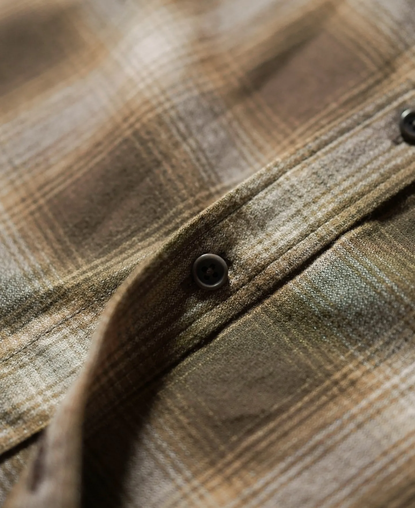 Hot 1950s Western Shadow Plaid Workshirt - Yellow Long Sleeve Shirts | Shirts