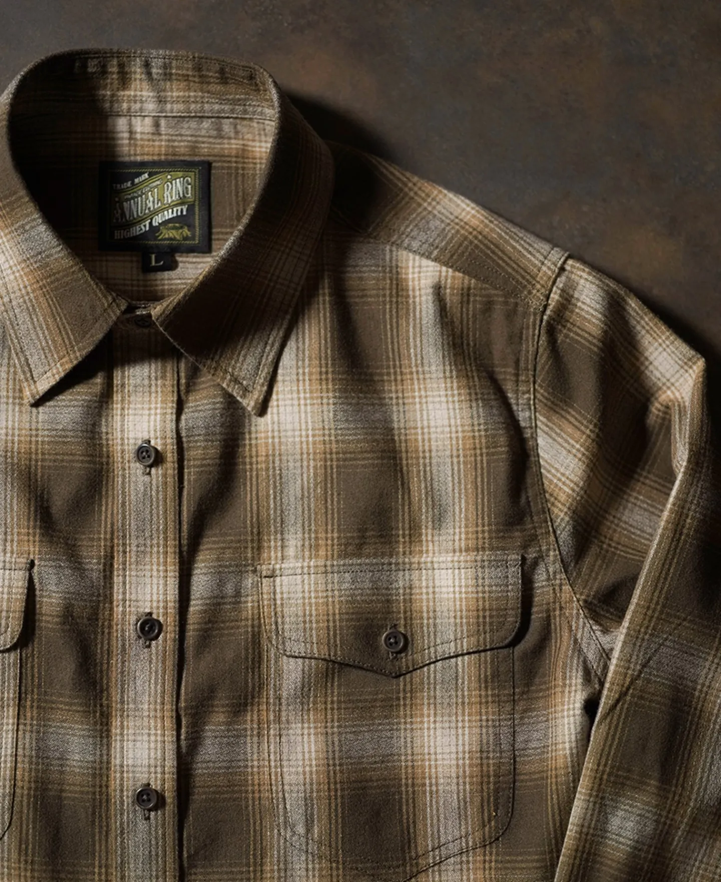 Hot 1950s Western Shadow Plaid Workshirt - Yellow Long Sleeve Shirts | Shirts
