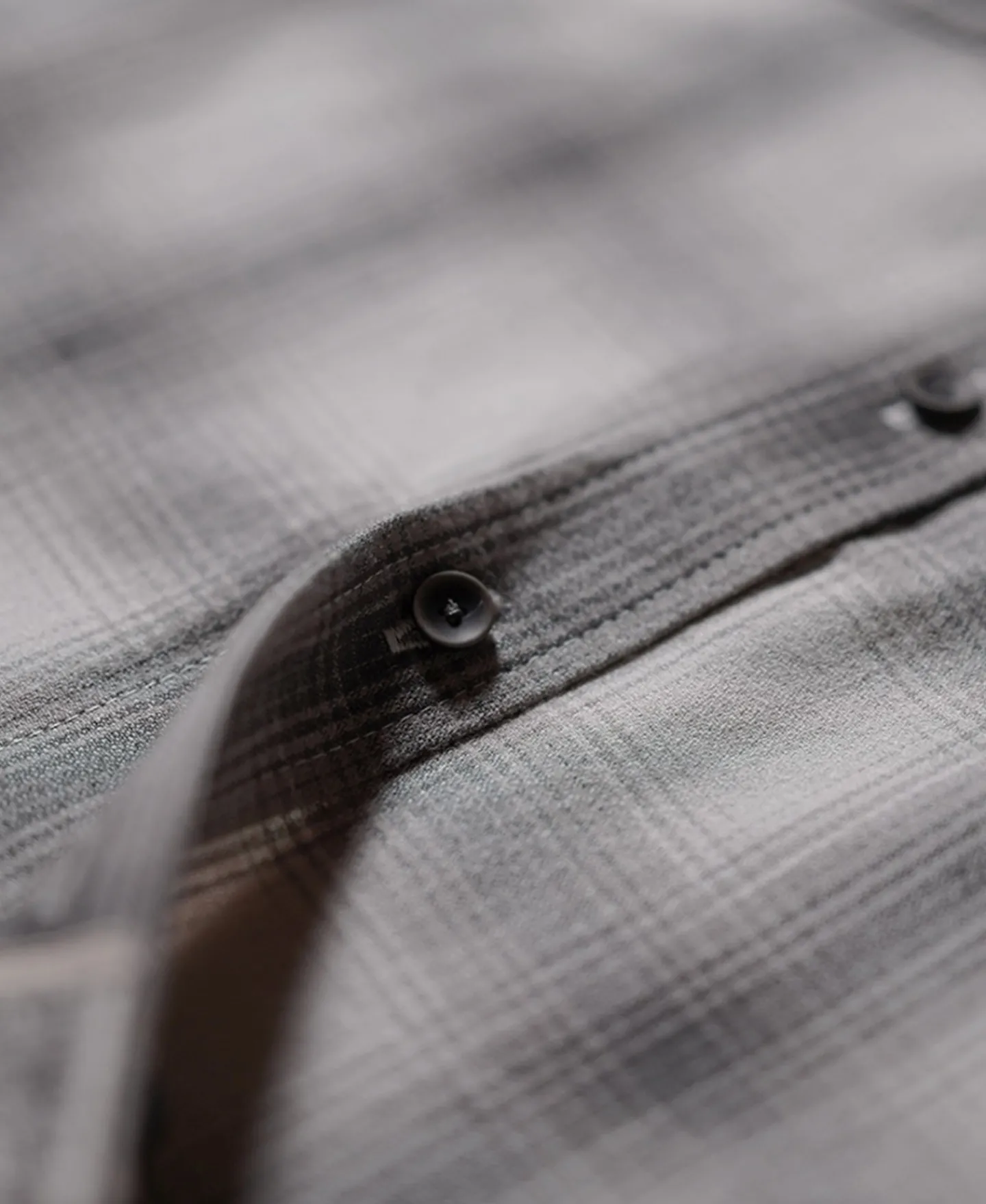 Best 1950s Western Shadow Plaid Workshirt - Gray Long Sleeve Shirts | Shirts