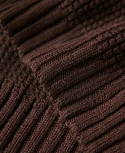 Online Shawl Collar Raglan Sleeve Wool Cardigan - Dark Brown Knitwear&sweaters