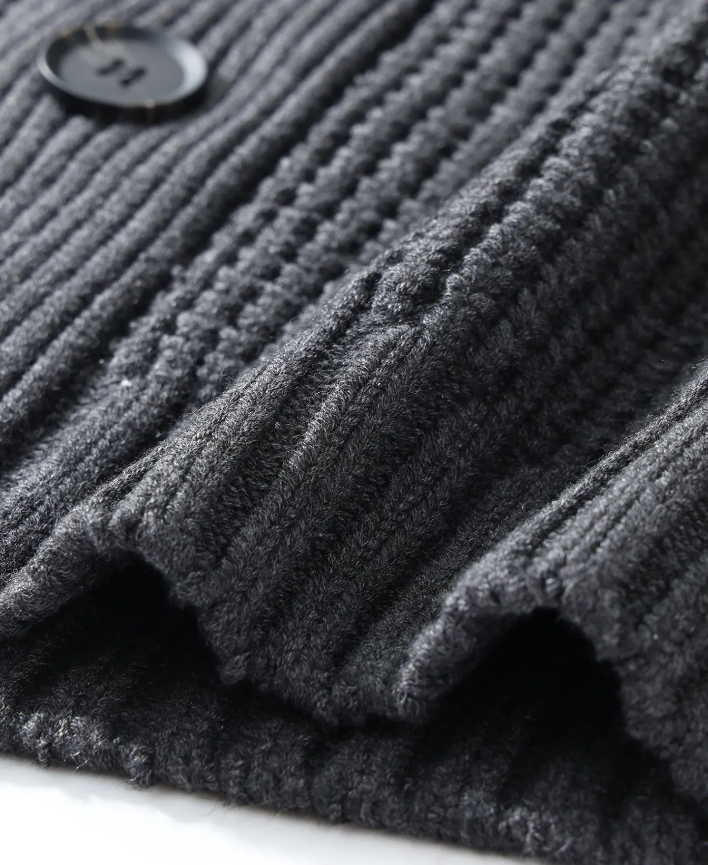Fashion Shawl Collar Raglan Sleeve Wool Cardigan - Dark Gray Knitwear&sweaters
