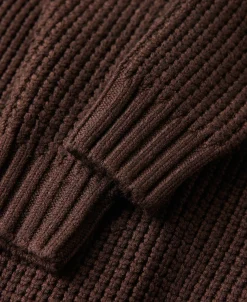 Online Shawl Collar Raglan Sleeve Wool Cardigan - Dark Brown Knitwear&sweaters