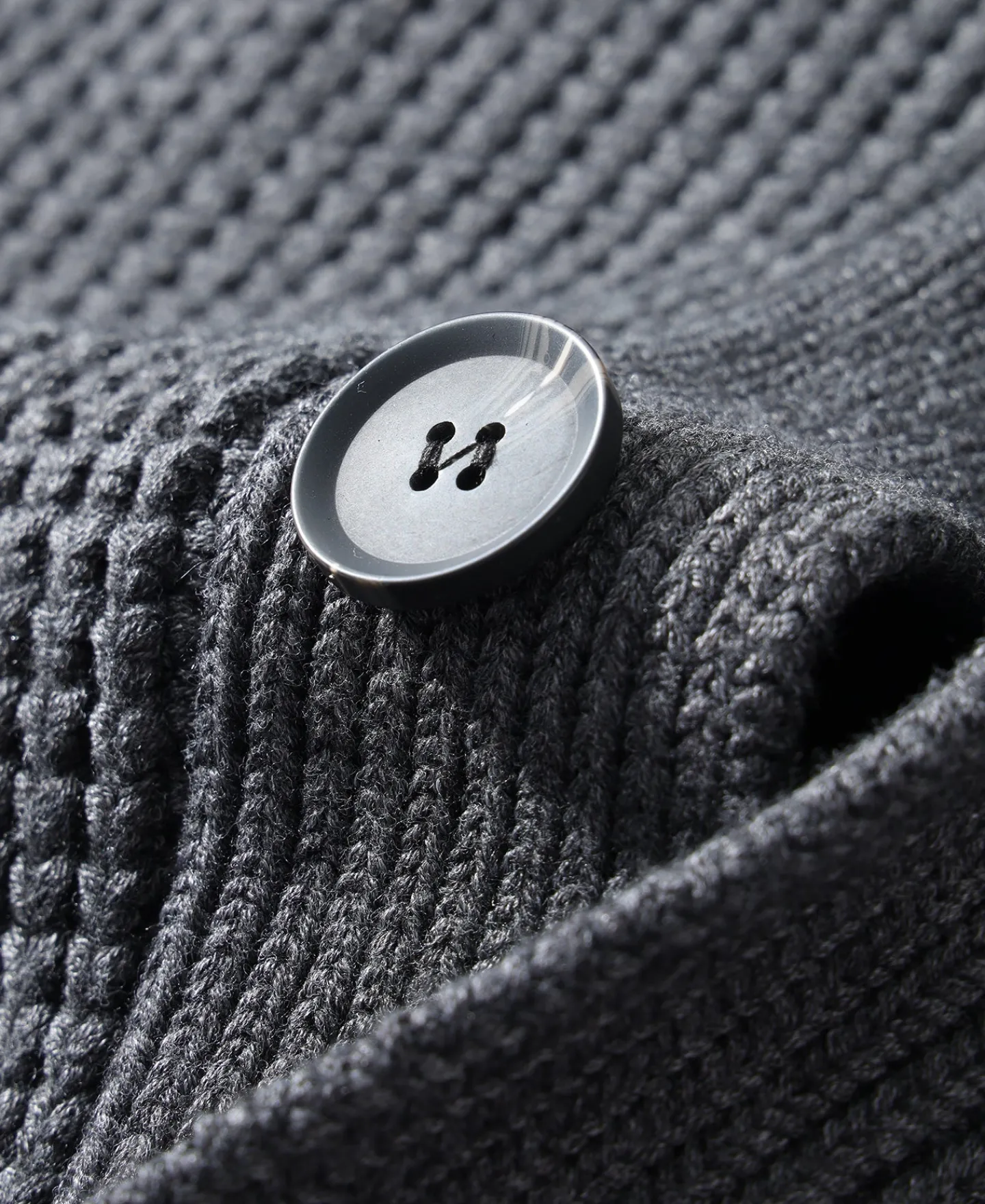 Fashion Shawl Collar Raglan Sleeve Wool Cardigan - Dark Gray Knitwear&sweaters