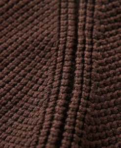Online Shawl Collar Raglan Sleeve Wool Cardigan - Dark Brown Knitwear&sweaters