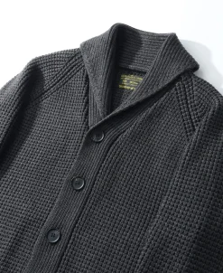 Fashion Shawl Collar Raglan Sleeve Wool Cardigan - Dark Gray Knitwear&sweaters