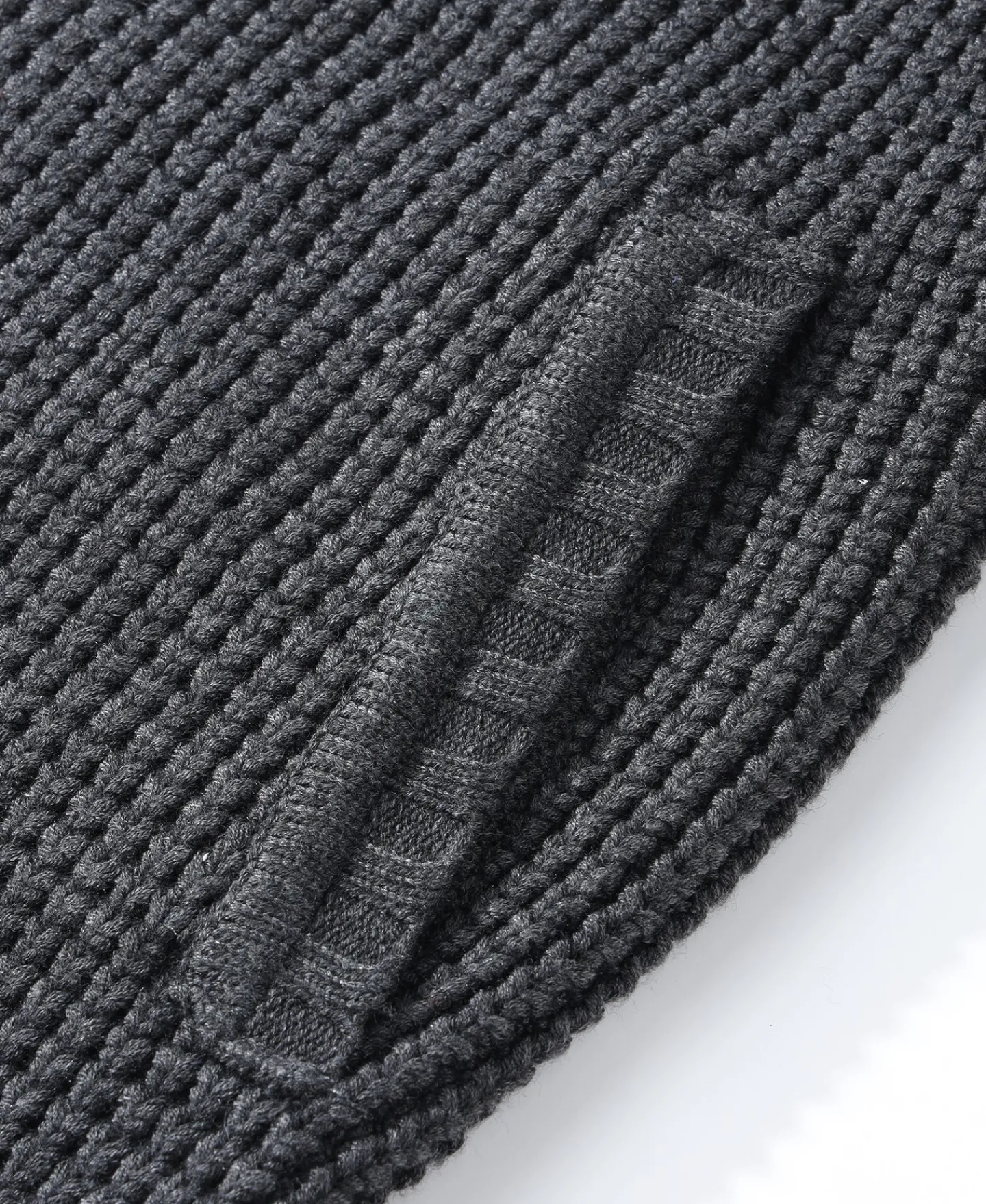 Fashion Shawl Collar Raglan Sleeve Wool Cardigan - Dark Gray Knitwear&sweaters