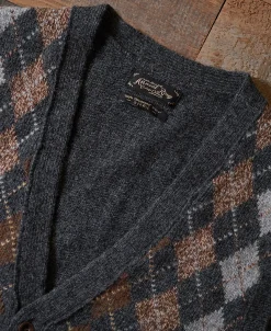Best Shetland Wool Argyle Sweater Vest Waistcoats | Knitwear&sweaters