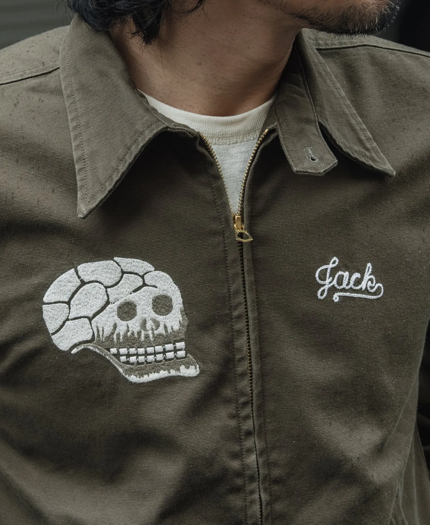 Outlet Skull Embroidery Vietnam Souvenir Jacket Jackets&coats