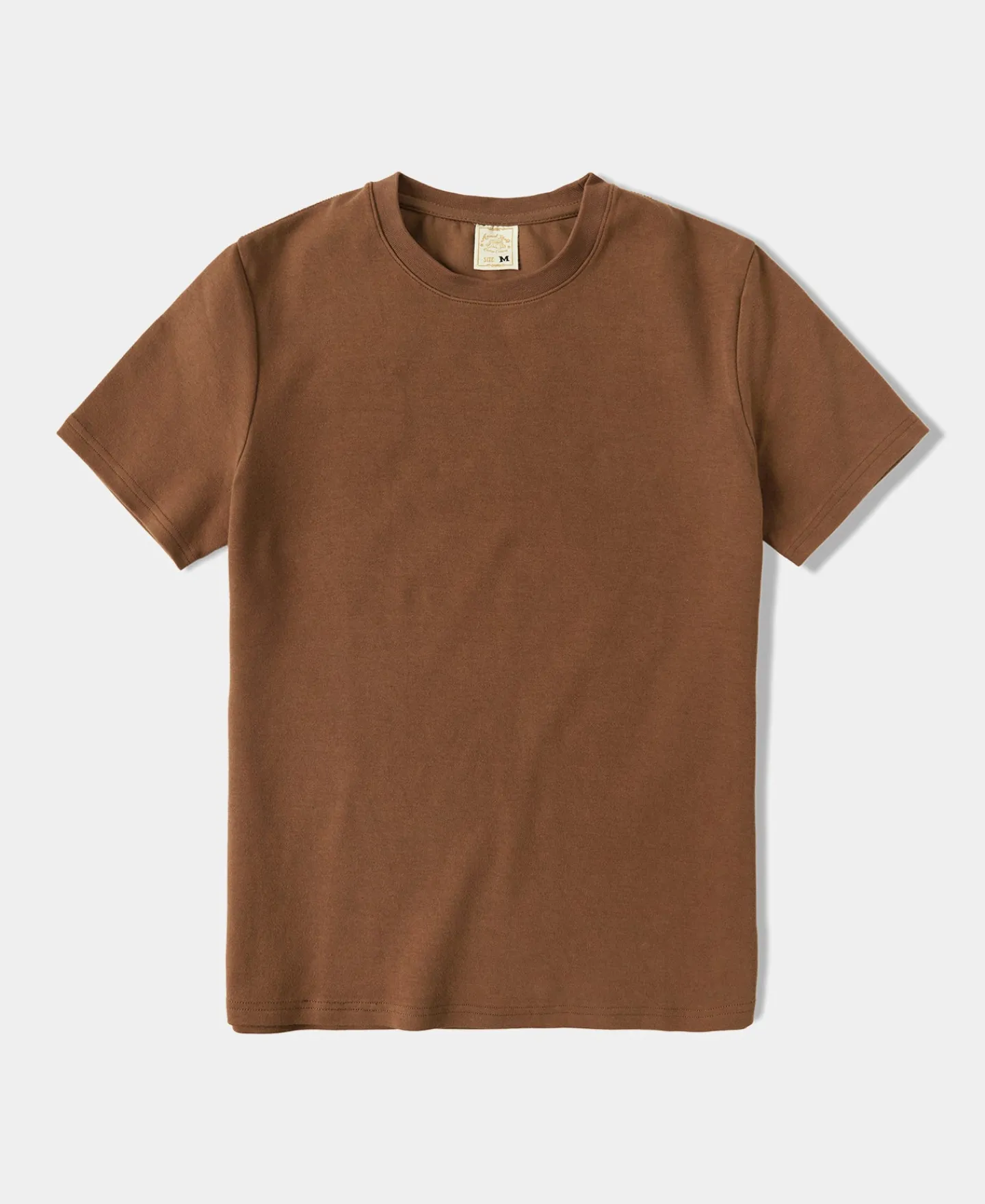 Hot Slim Fit Crew Neck T-Shirt - Rust Red Short Sleeve T-Shirts | T-shirts