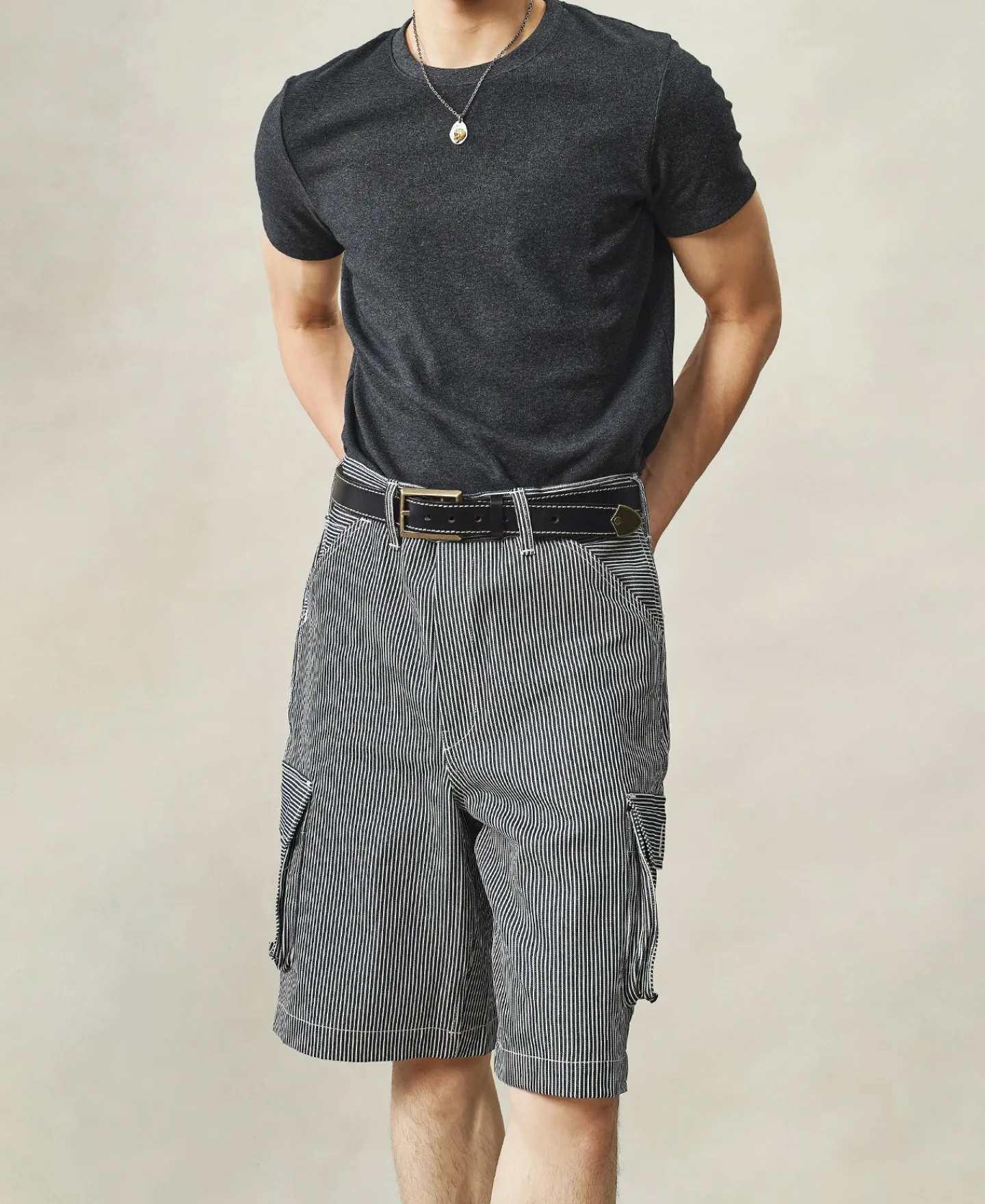 Best Slim Fit Crew Neck T-Shirt - Dark Gray Short Sleeve T-Shirts | T-shirts