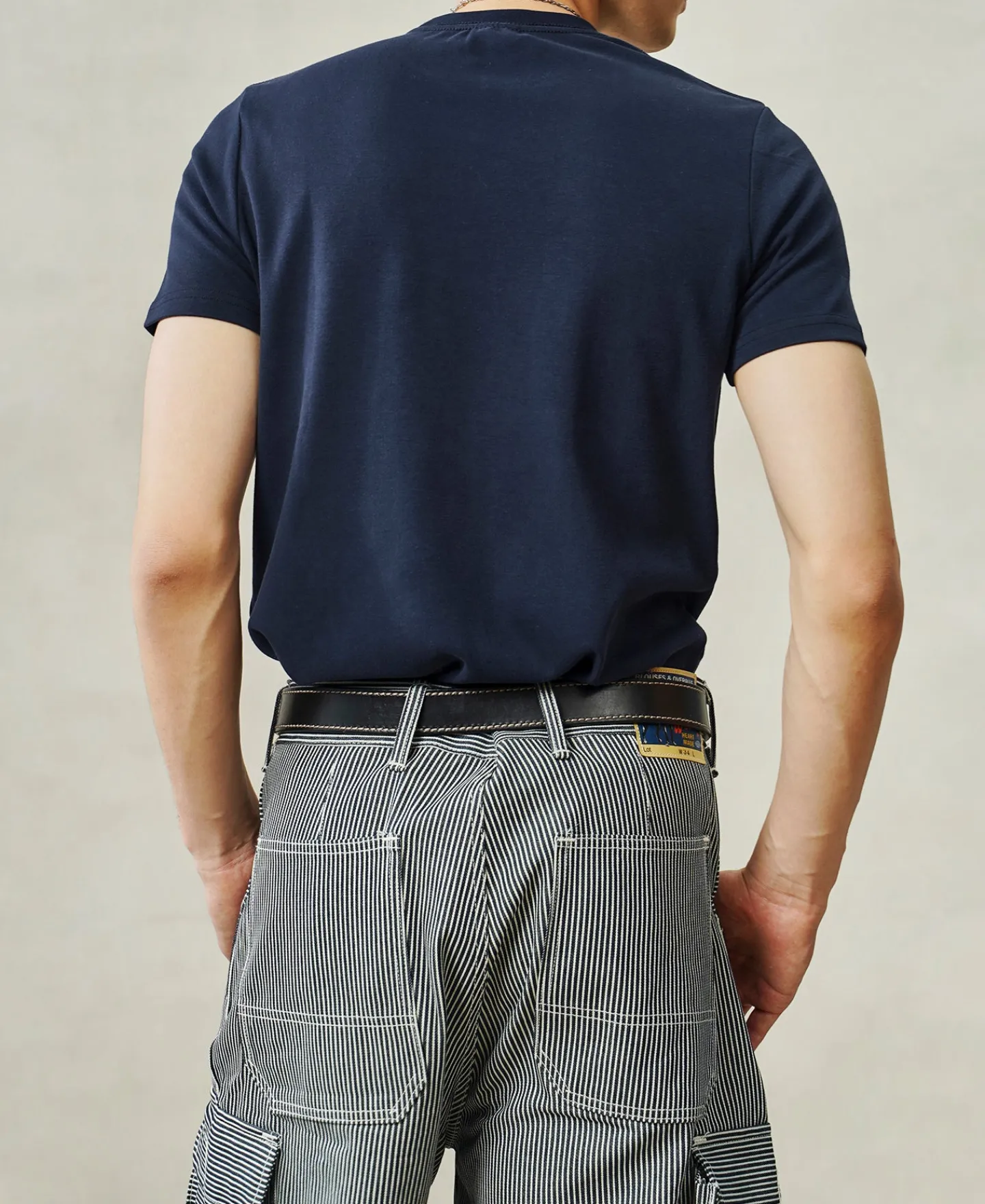 Clearance Slim Fit Crew Neck T-Shirt - Navy Short Sleeve T-Shirts | T-shirts