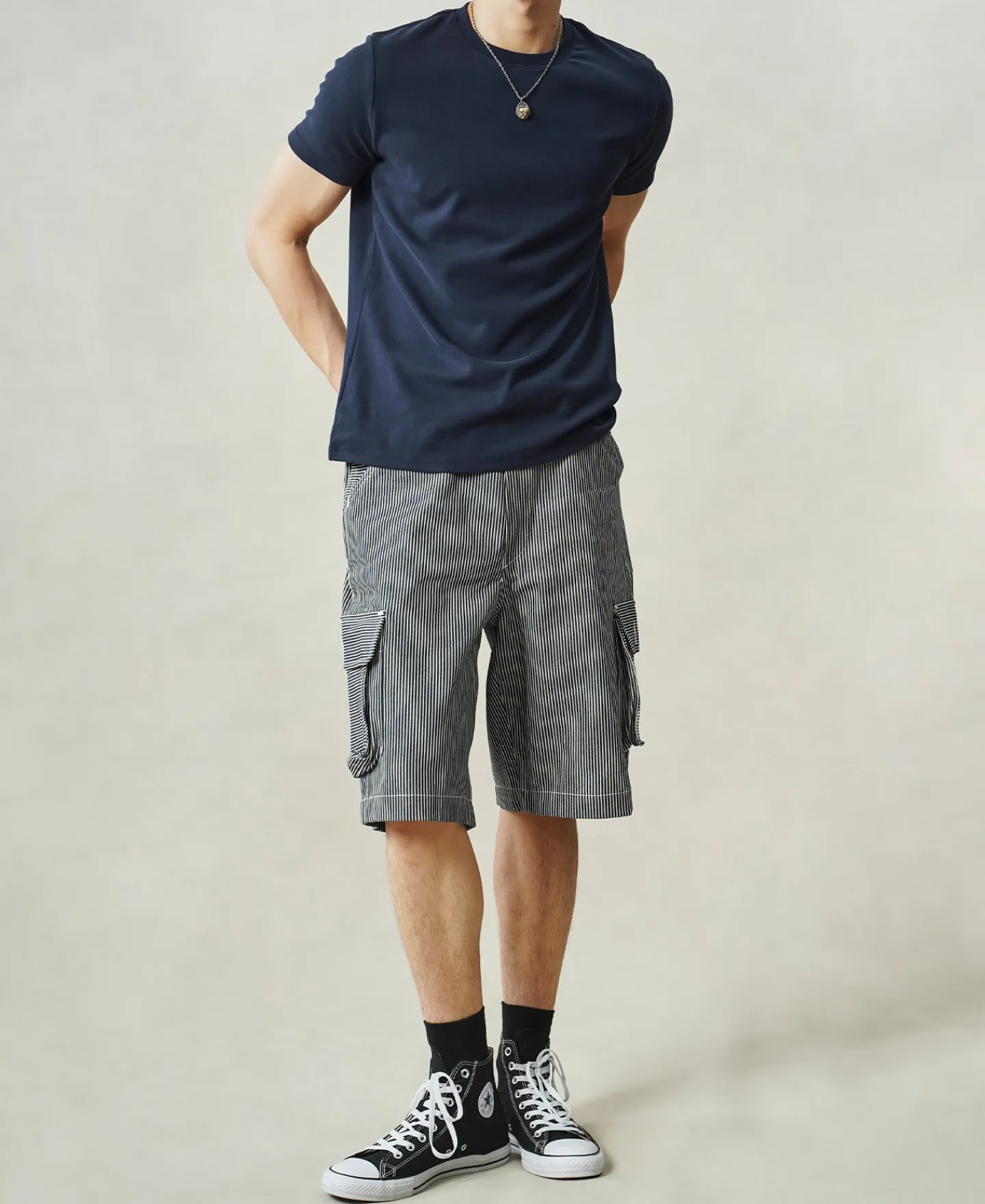 Clearance Slim Fit Crew Neck T-Shirt - Navy Short Sleeve T-Shirts | T-shirts