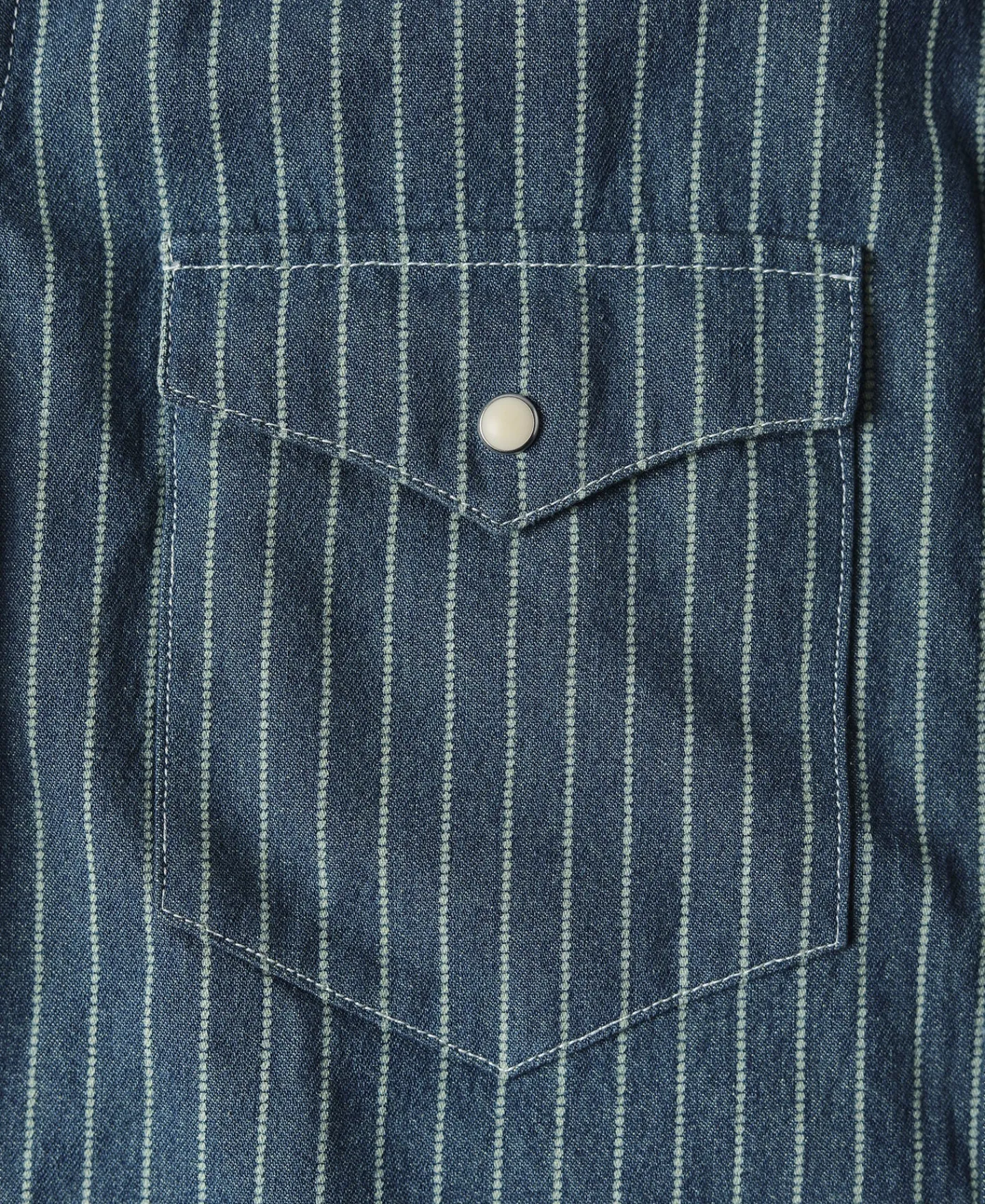 Sale Slim Fit Wabash Striped Indigo Western Shirt Long Sleeve Shirts | Shirts