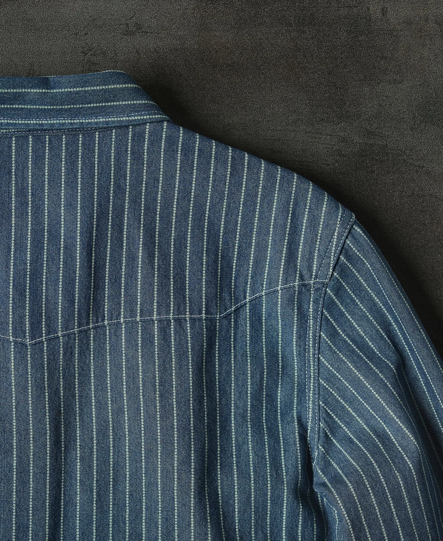 Sale Slim Fit Wabash Striped Indigo Western Shirt Long Sleeve Shirts | Shirts