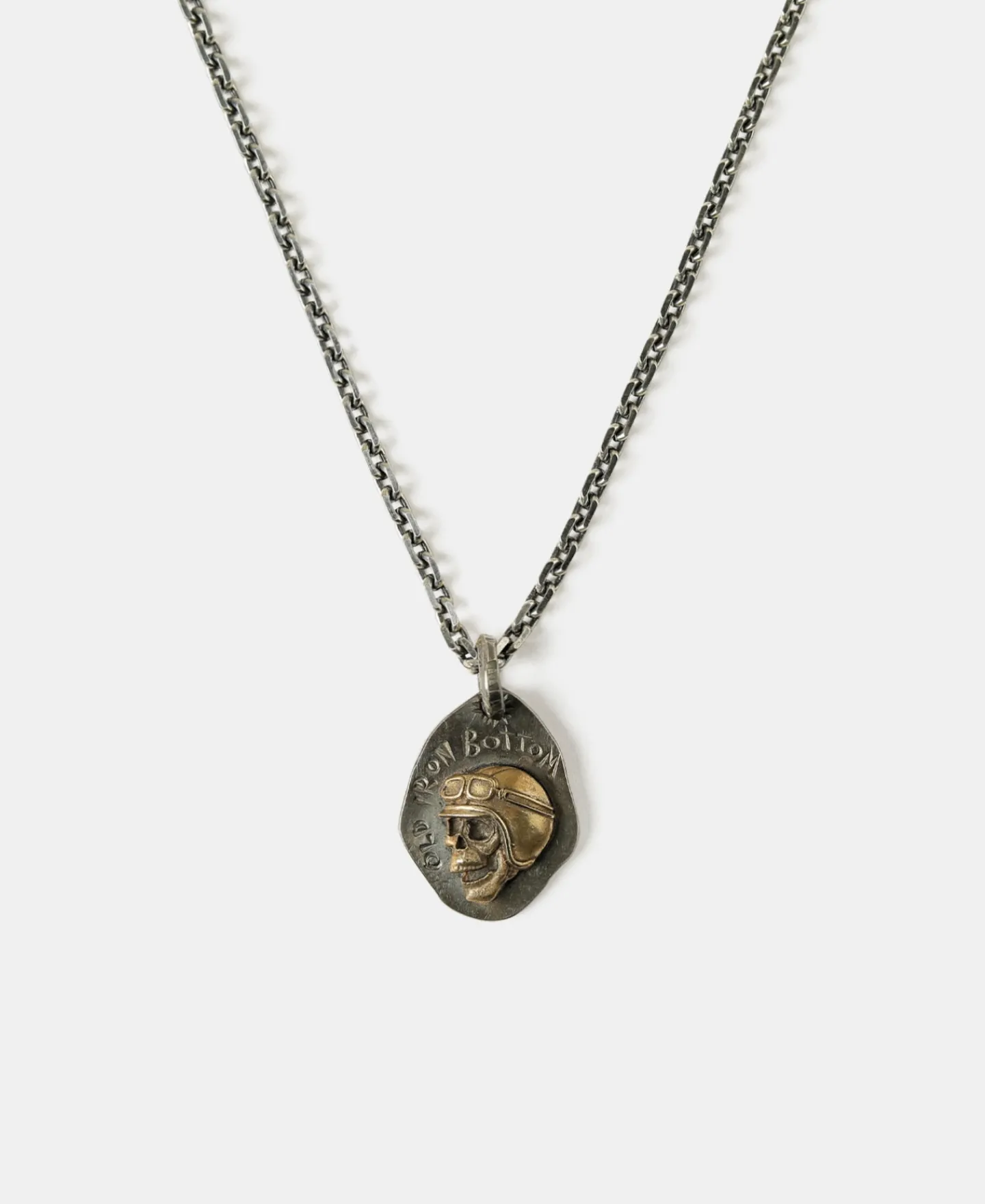 Outlet Sterling Skull Tag Necklace Necklaces&pendants