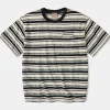 Outlet Striped Terry Comfort Dual-Pocket T-Shirt Short Sleeve T-Shirts | T-shirts