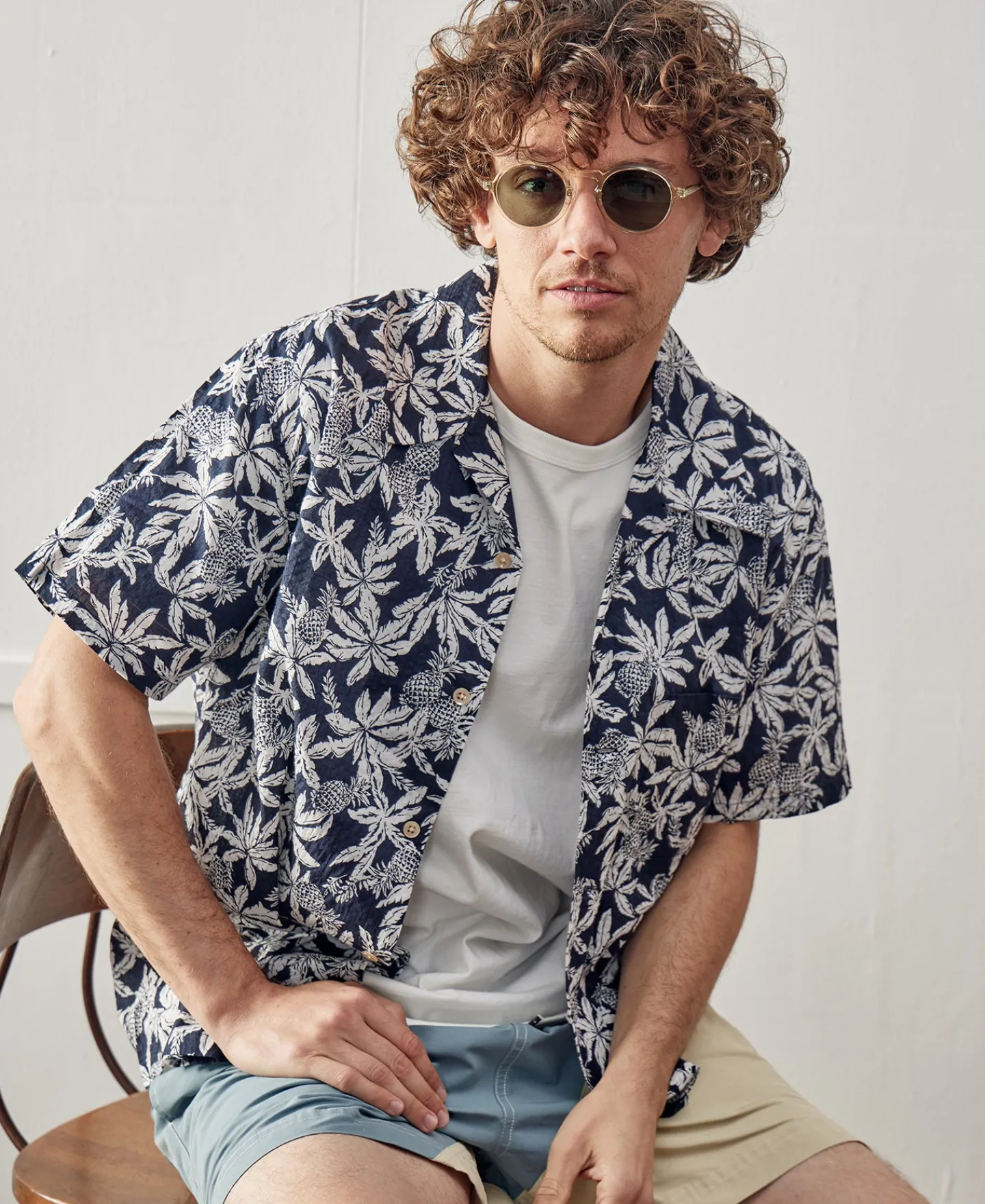 Online Tropical Palm & Pineapple Aloha Shirt Short Sleeve Shirts | Shirts