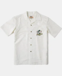 Best Tropical Plants Jacquard Aloha Shirt Short Sleeve Shirts | Shirts