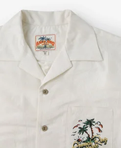 Best Tropical Plants Jacquard Aloha Shirt Short Sleeve Shirts | Shirts