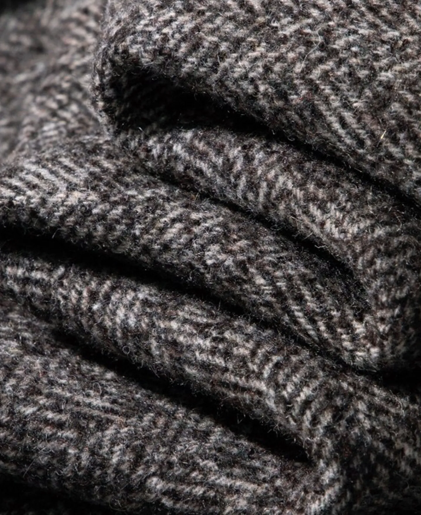 Best Tweed Herringbone V-Neck Vest - Brown Waistcoats
