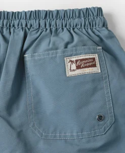 Sale Two-Tone Beach Swim Trunks - Light Blue/Apricot Shorts