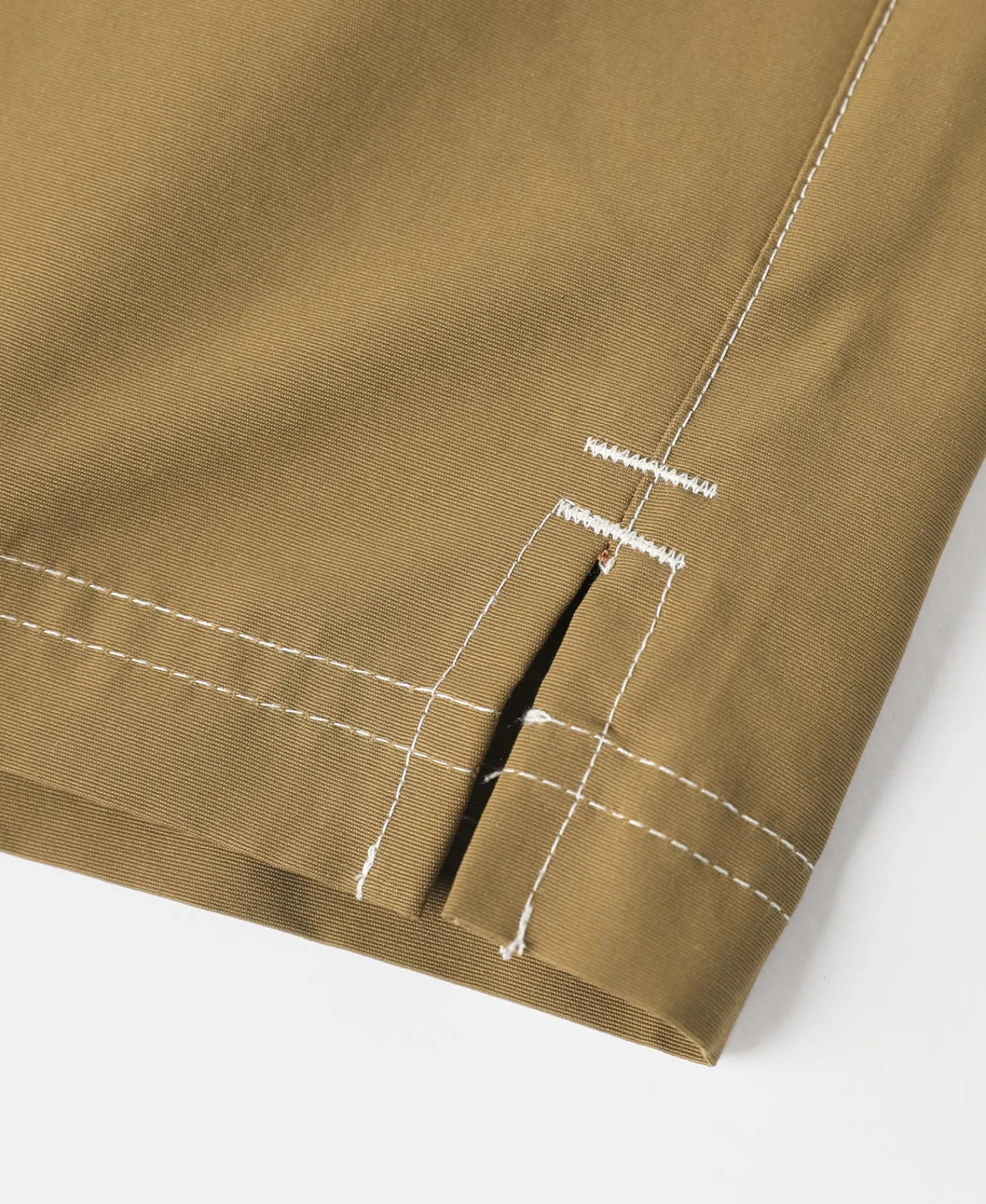 Hot Two-Tone Beach Swim Trunks - Brown/Dark Yellow Shorts