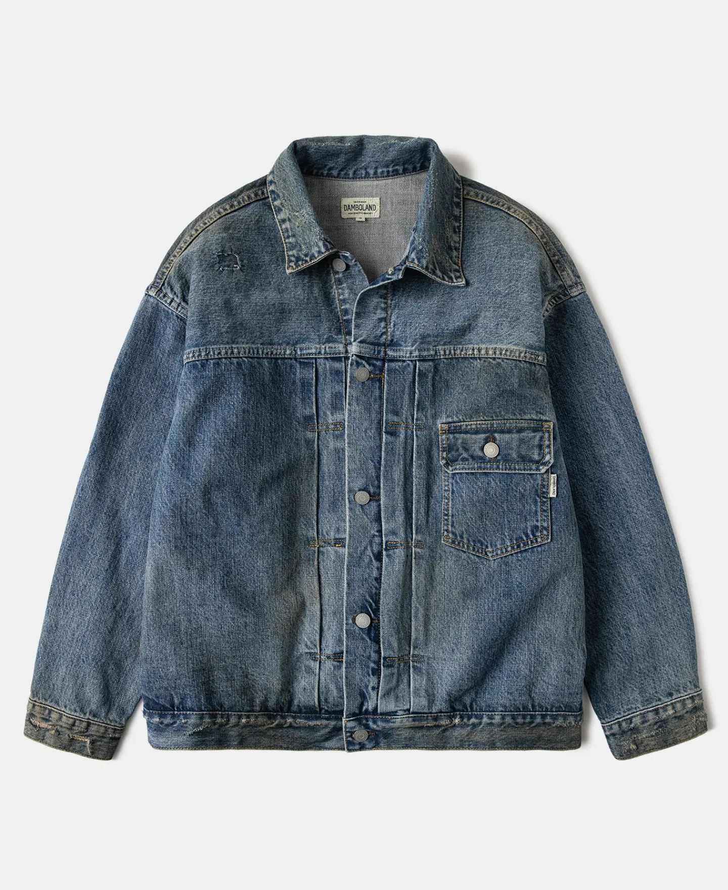 Outlet Type 1 Washed Denim Jacket - Repaired Edition Jackets&coats | Denim Jackets