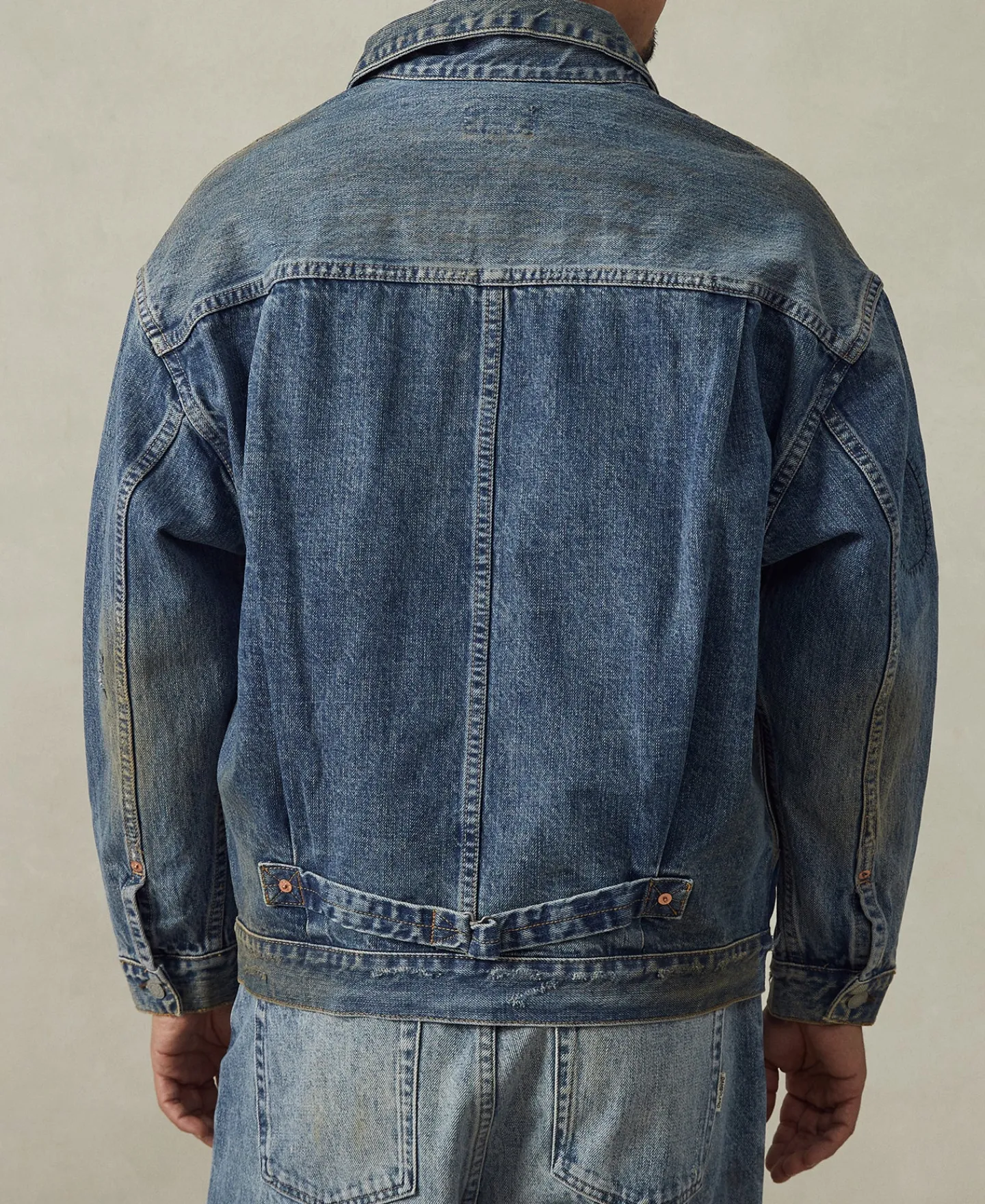 Outlet Type 1 Washed Denim Jacket - Repaired Edition Jackets&coats | Denim Jackets