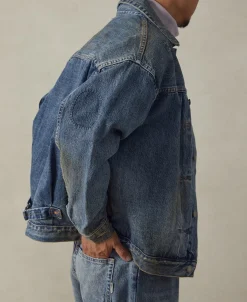 Outlet Type 1 Washed Denim Jacket - Repaired Edition Jackets&coats | Denim Jackets