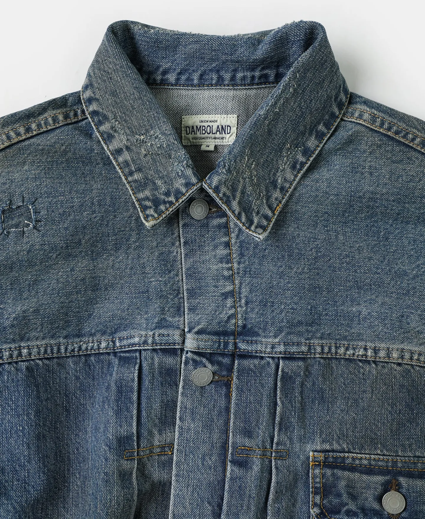 Outlet Type 1 Washed Denim Jacket - Repaired Edition Jackets&coats | Denim Jackets