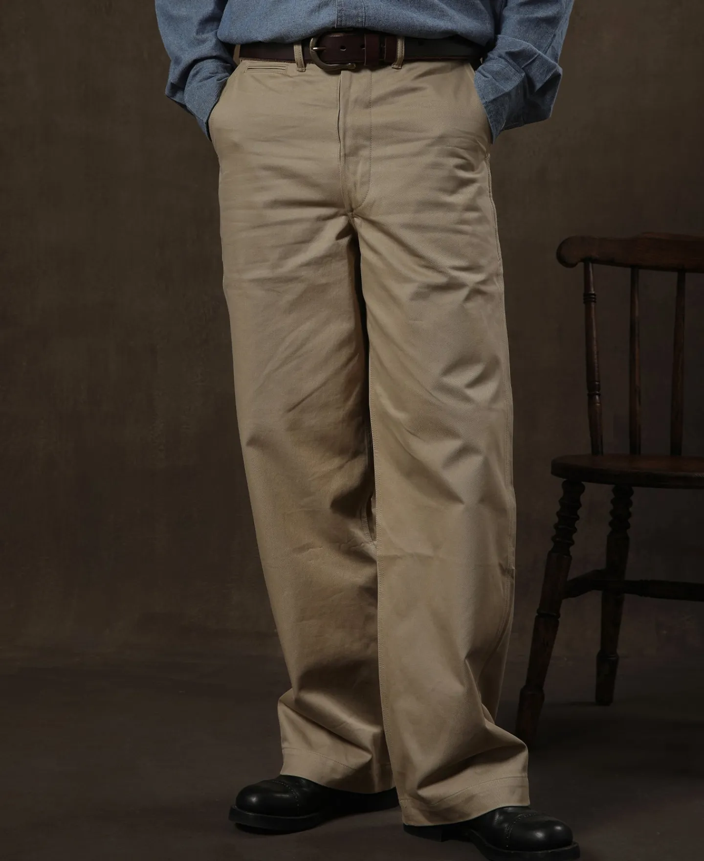 Fashion US Army 1942 Model Chino Trousers Pants&trousers