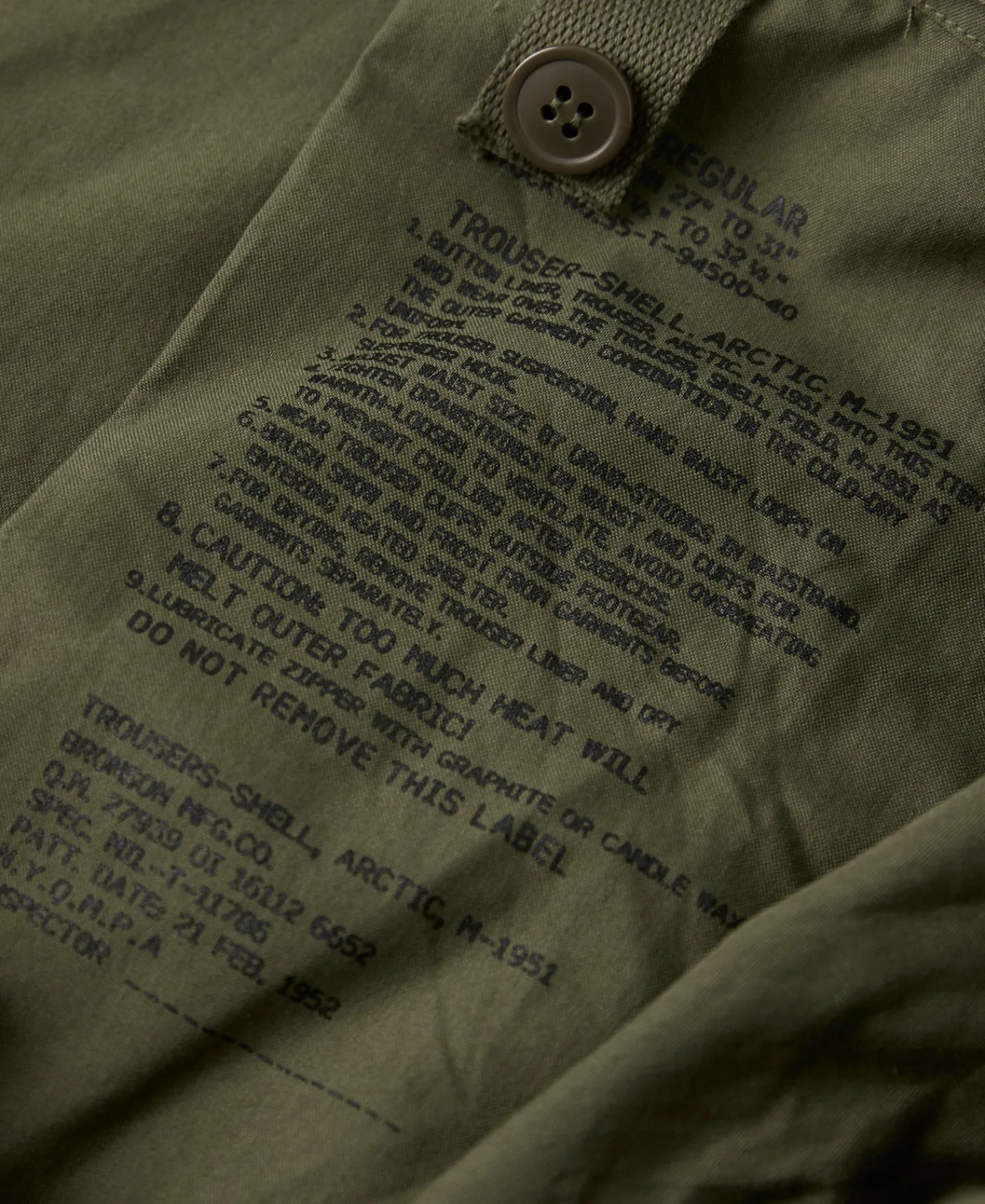 Discount US Army M-1951 Arctic Trousers - Shell Pants&trousers